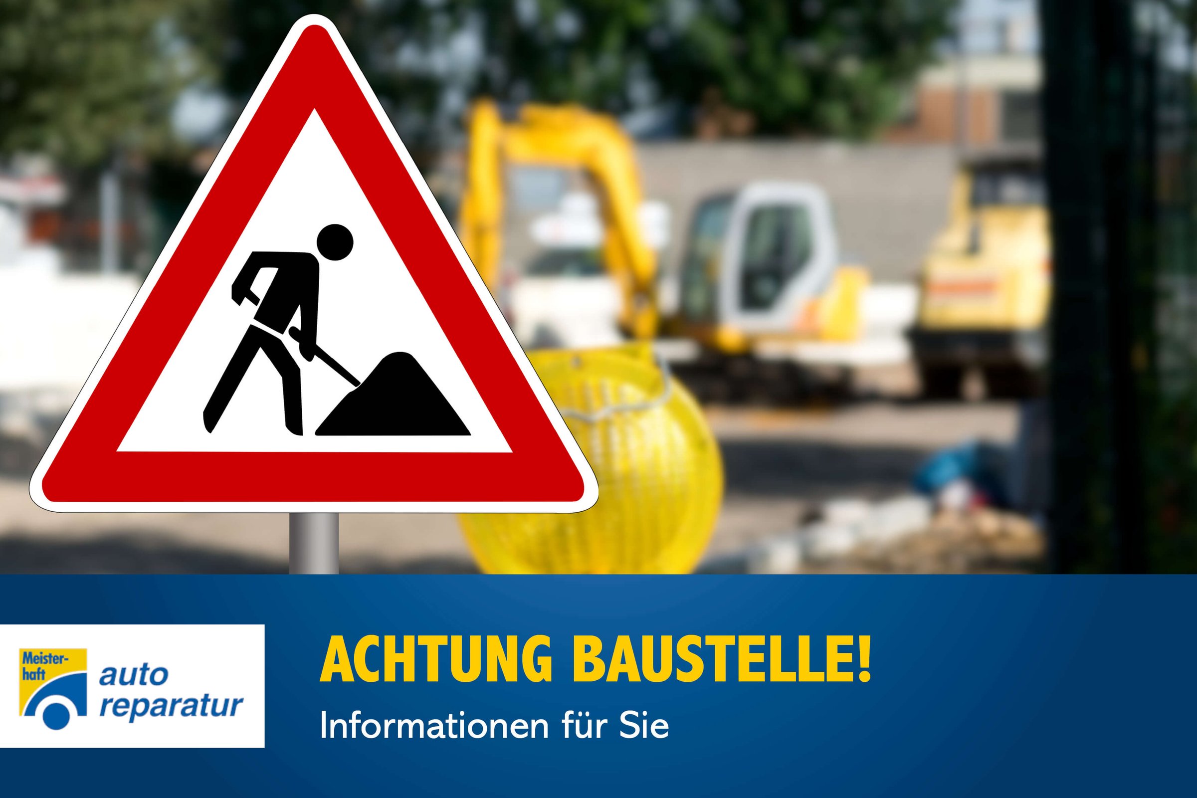 Banner Baustelle